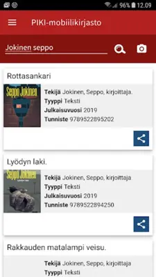 PIKI-mobiilikirjasto android App screenshot 6